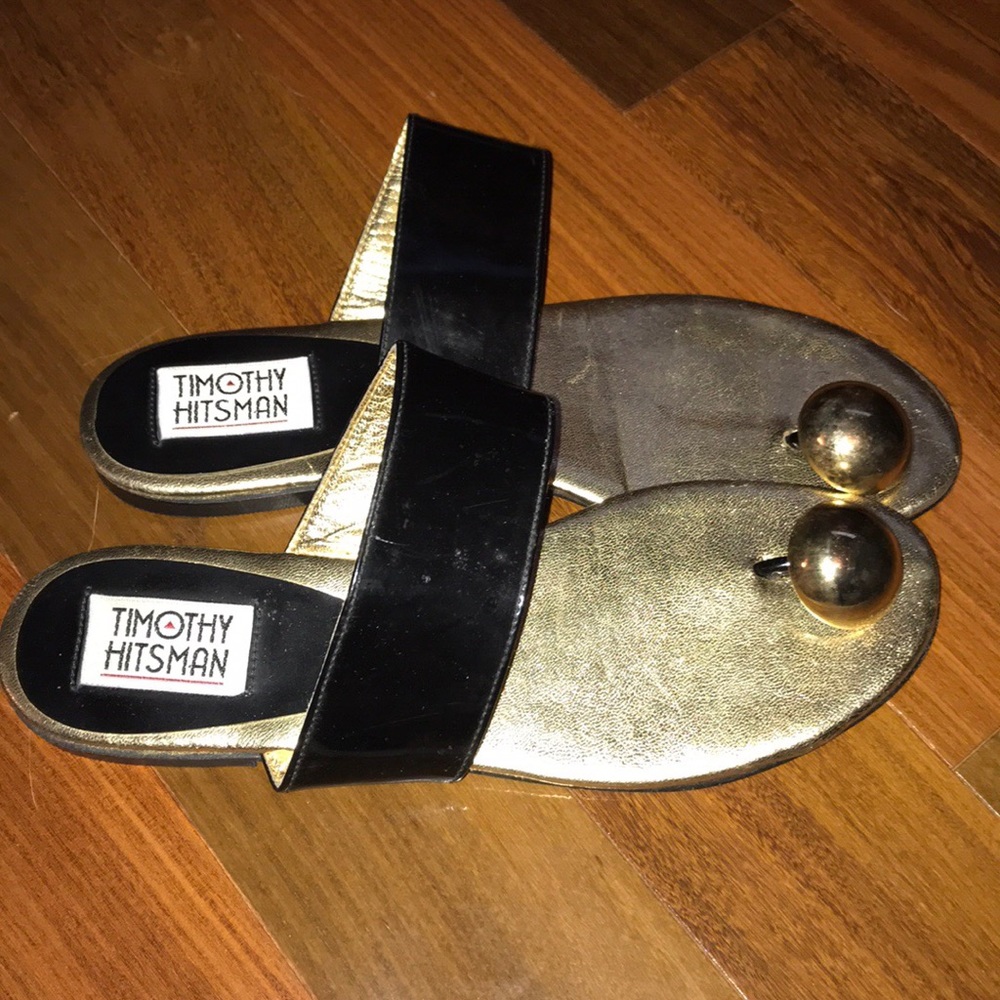 Funky Vintage 90s Timothy Hitsman Sandals Sz9